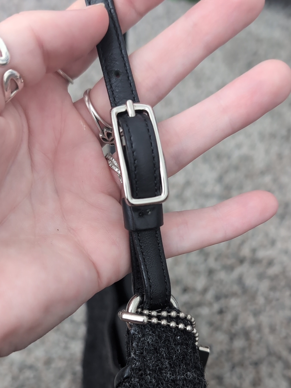 Coach Wool Shoulder Bag - Picture 4 of 10